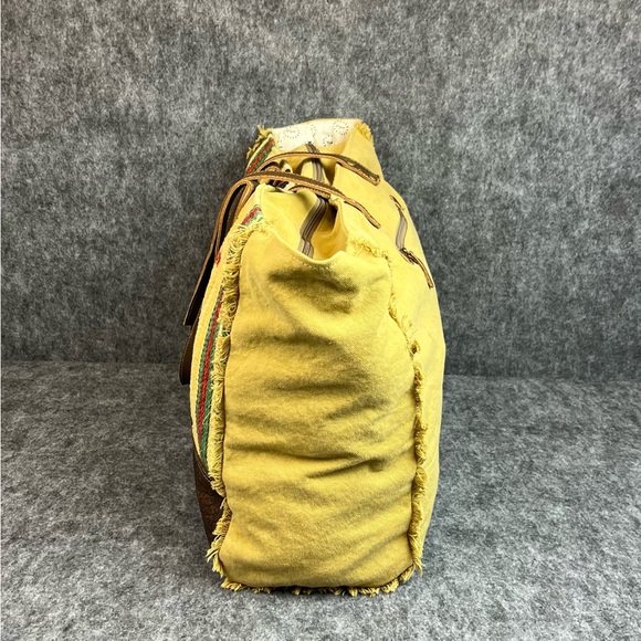 Myra Bag Multicolor Striped Tote with Brown Accents Shoulder Bag - Picture 2 of 12